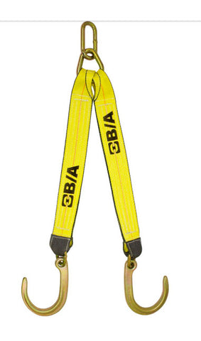 V strap, 8" J hooks, 24 inch legs, LO-PRO LP11-8C