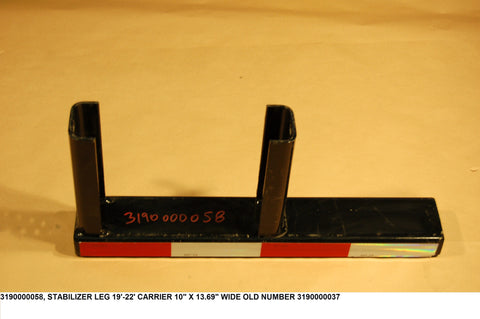 Stabilizer Leg 19' - 22' Carrier 10" X 13.69" Wide