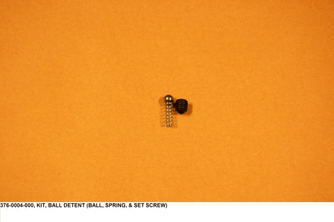 Kit, Ball Detent (Ball, Spring & Set Screw)