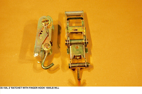 2" Ratchet W/ Finger Hook 1000# Wll