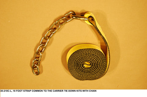 18 Ft Strap Common To Carrier Tie Down Kits W/Chain