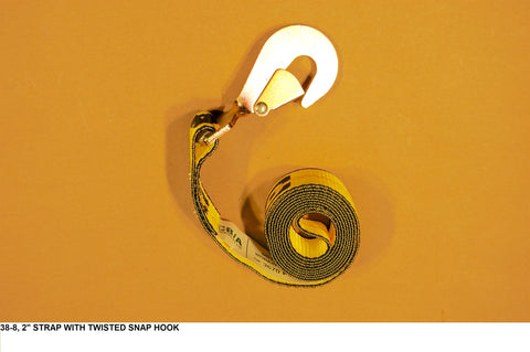 2" Strap With Twisted Snap Hook