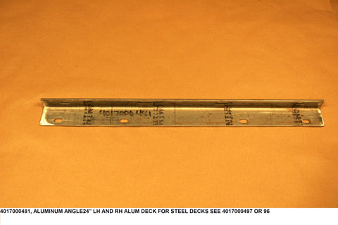 Aluminum Angle 24" Lh And Rh Alum Decks