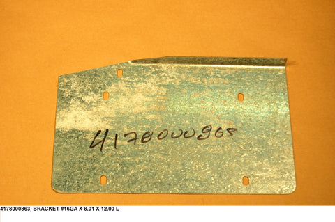 Bracket #16ga X 8.01 X 12.00 L