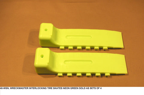 Wreckmaster Interlocking Tire Skates Neon Green