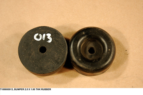Bumper 2.5 X 1.0 Thk Rubber