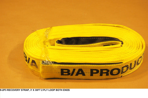 Recovery Strap 3" X 30 Feet 2 Ply Loop Both Ends