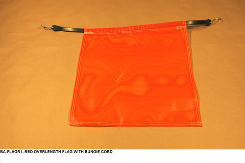 Red Overlength Flag With Bungie Cord
