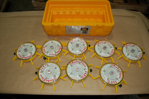 TURBO FLARE 8PC ON SCENE LIGHTING KIT WITH STORAGE BOX