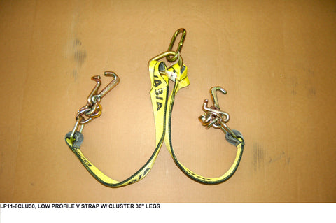 Low Profile V Strap W/ Clusters 30" Legs   PN: LP11-8CLU30