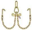 LO PROFILE V CHAIN BRIDLE, MINI J', 24" LEGS, GRAB HOOKS AT PEAR   PN: LP11-8MJ