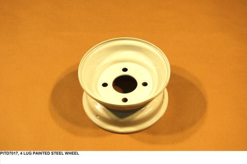 4 Lug Painted Steel Wheel
