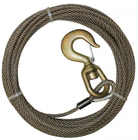 BA PRODUCTS 7/16" X 150' FIBERCORE W/3 TON SWIVEL HOOK  PN: 4-716PS150S